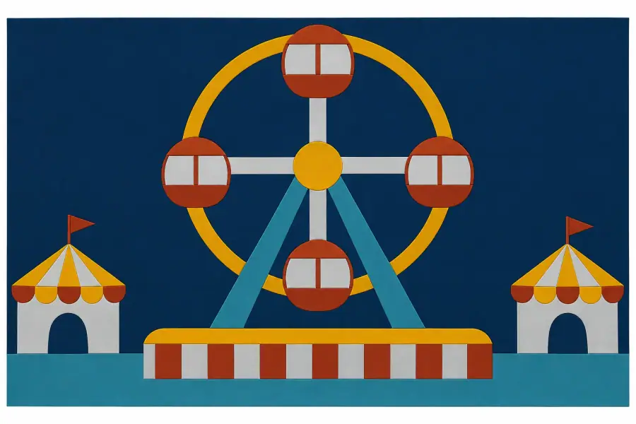 Lunapark Dönme Dolabı tasarımı, Lunapark Dönme Dolabı, konsept mekân sunumu