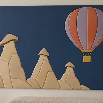 Peri Bacaları Üzerinde Balon duvar tasarımı