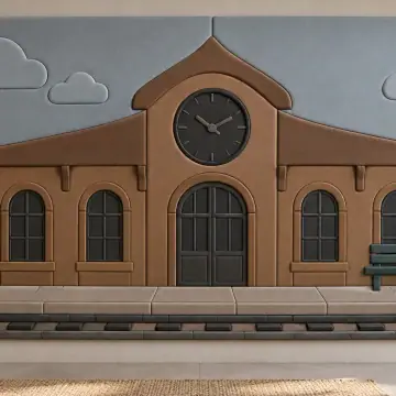 Eski Tren Garı duvar tasarımı