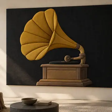 Gramofon duvar tasarımı
