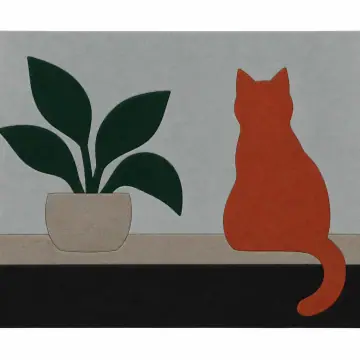 Penceredeki Kedi duvar tasarımı
