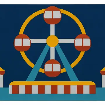 Lunapark Dönme Dolabı duvar tasarımı